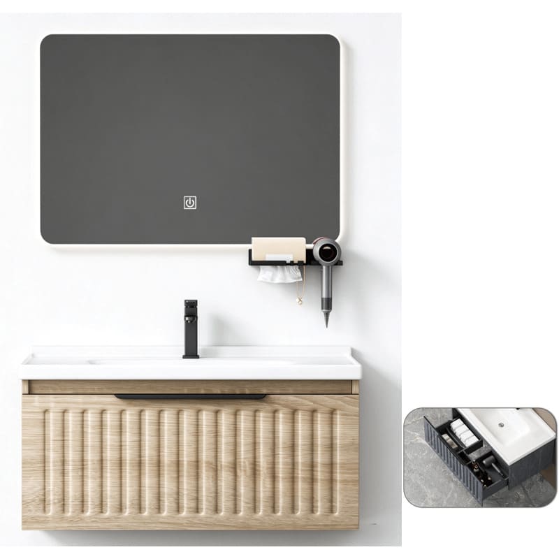 LFBV16 60/80cm wall-mounted bathroom vanity