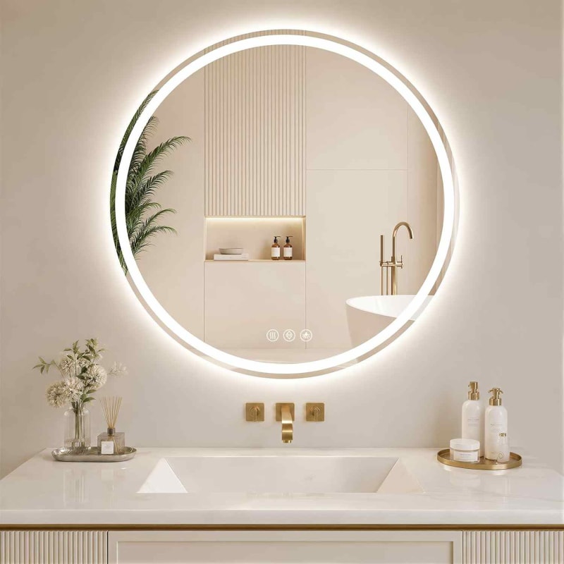 LFBM02 60/70/80cm LED smart bathroom mirror