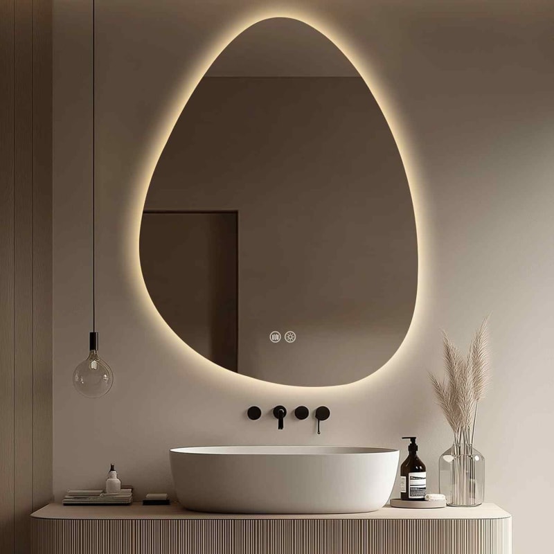 LFBM09 50x70cm LED smart bathroom mirror