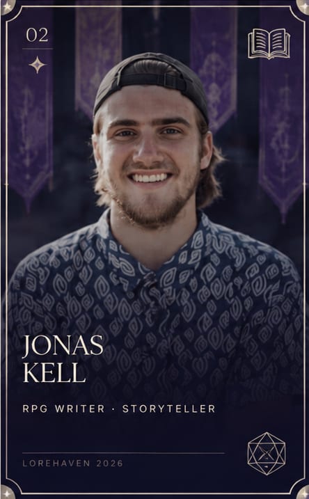 Jonas Kell, RPG Writer and Storyteller