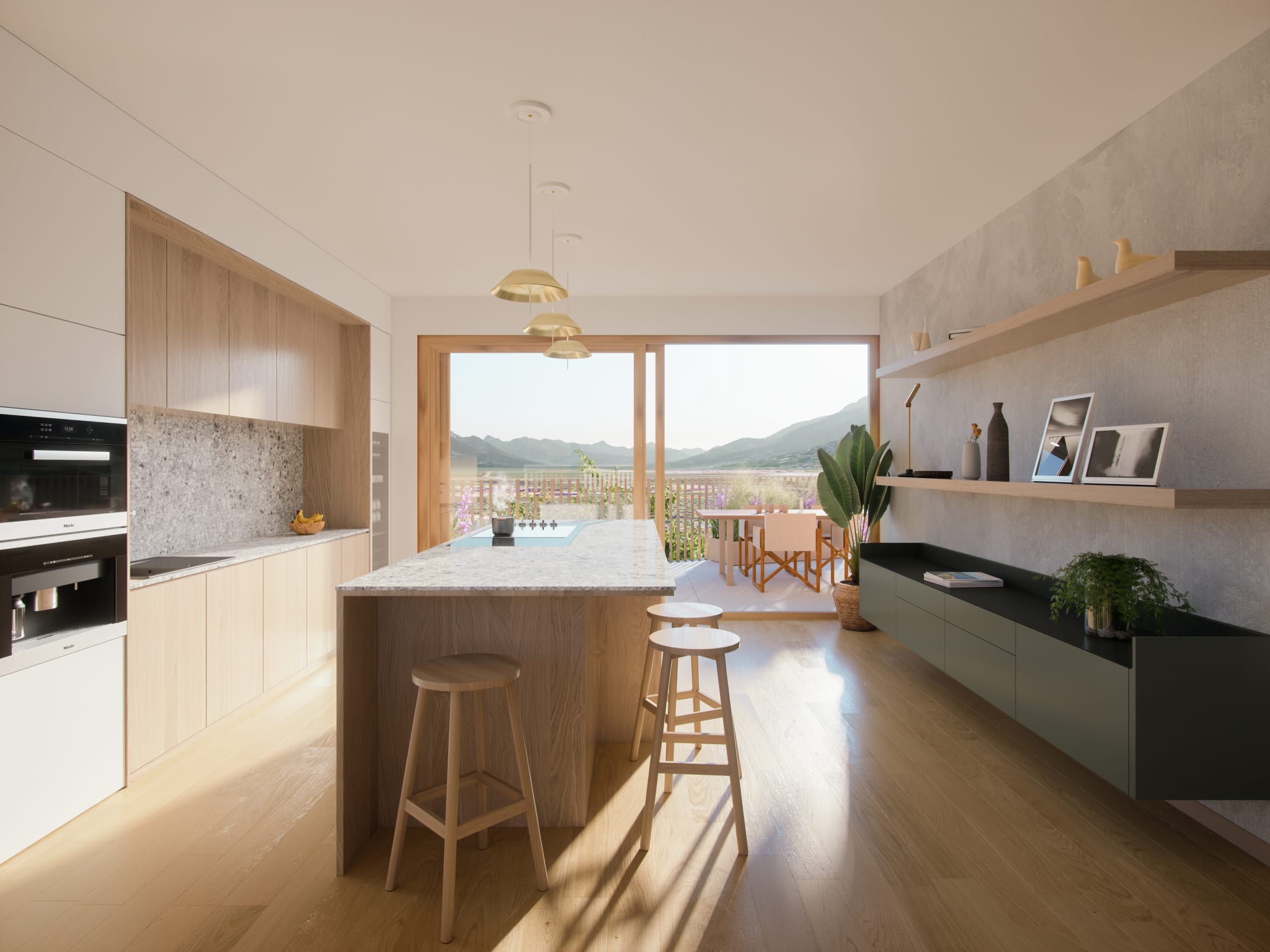 Muhlrain penthouse interior detail