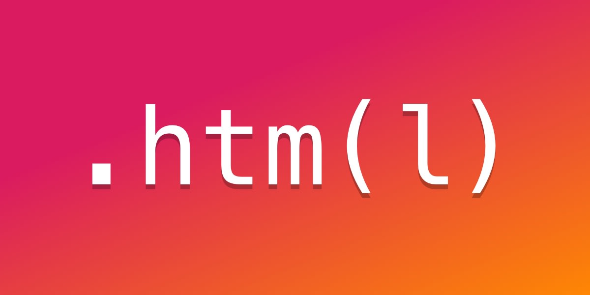 difference between html and htm