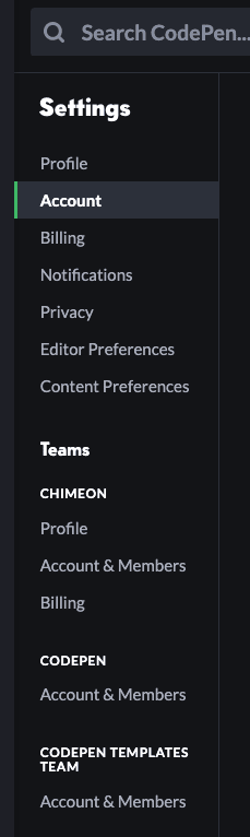 Settings: Redesigned! - CodePen Blog