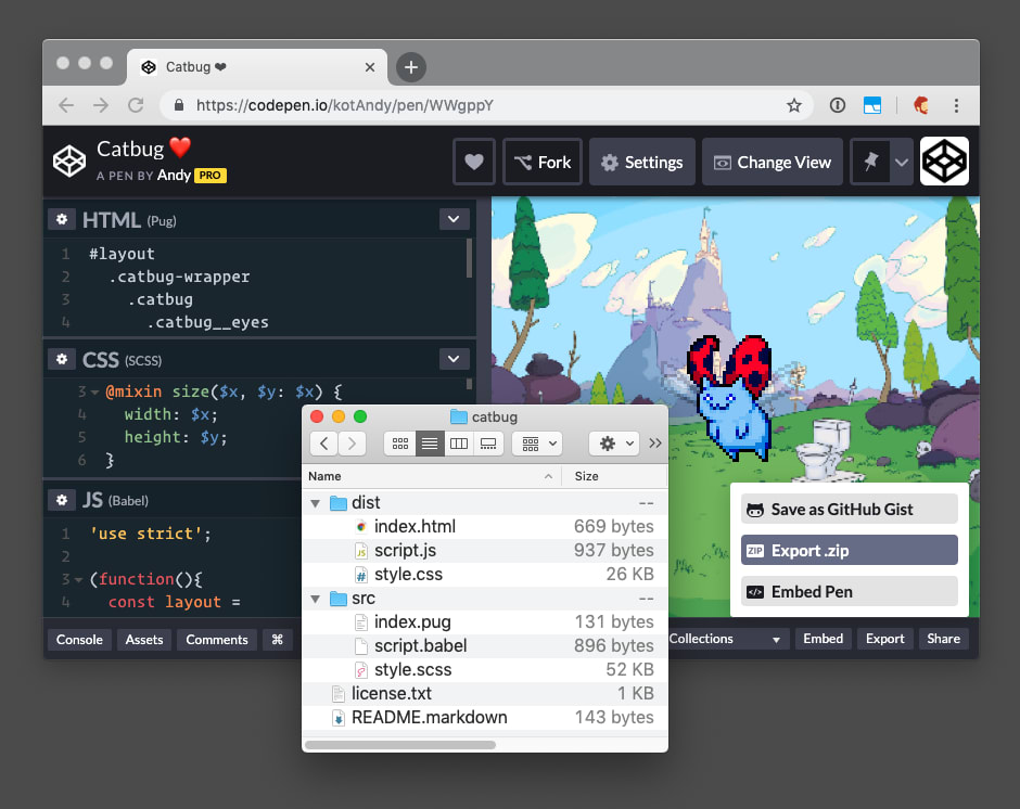 Exporting Pens - CodePen Blog
