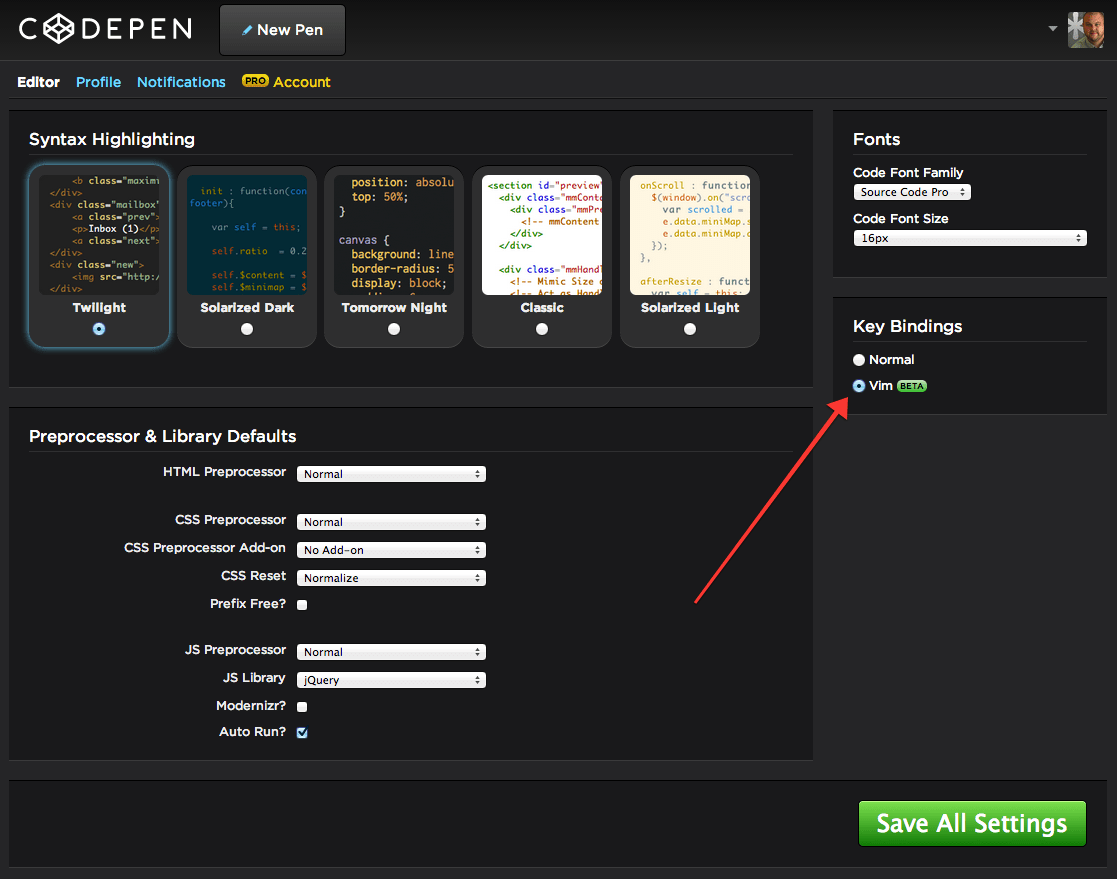 safari vim keybindings