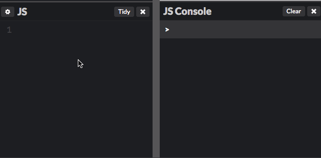 New Feature: A JavaScript Console! - CodePen Blog