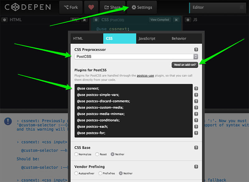 PostCSS Now Supported on CodePen - CodePen Blog