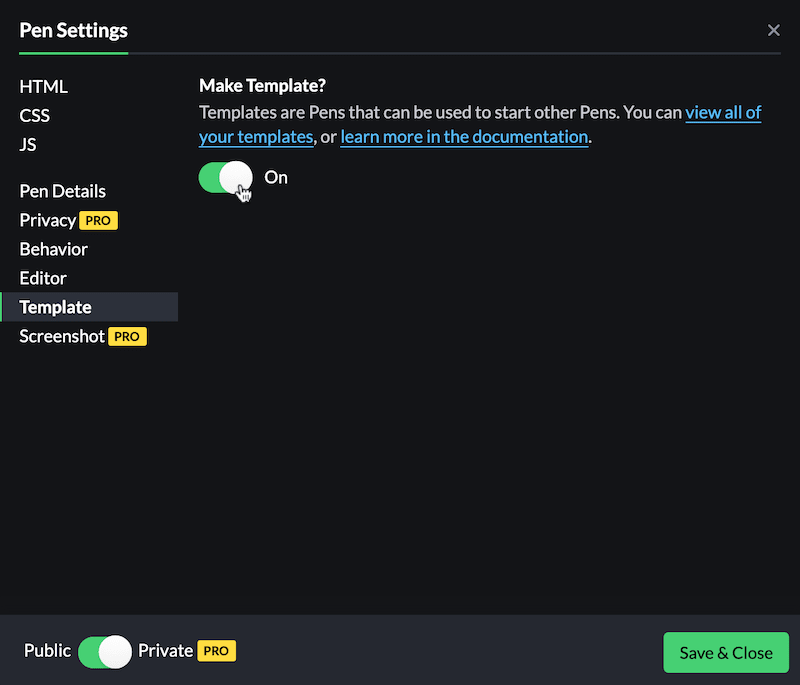 Pen Templates - CodePen Blog