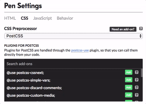 Current List of All PostCSS Plugins We Support - CodePen Blog