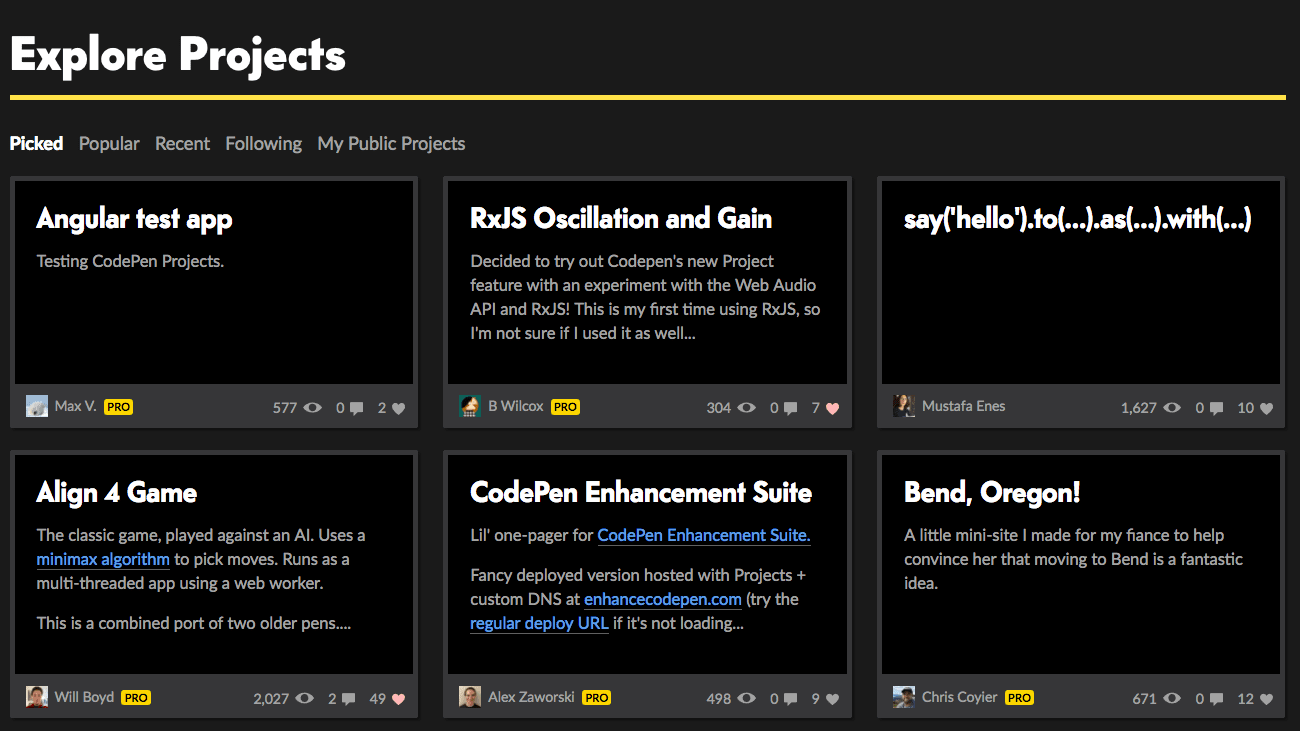 CodePen Projects Is Here! - CodePen Blog
