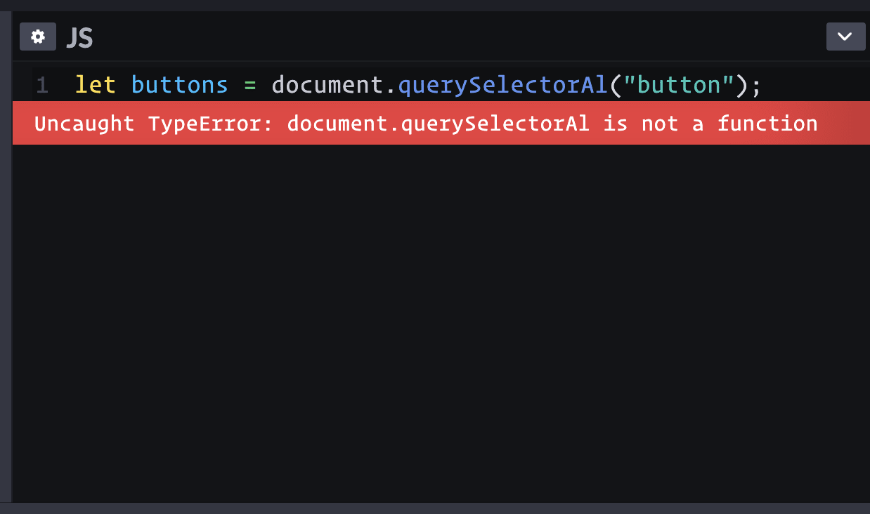 The JavaScript Editor Now Catches More Errors and the Console Shows ...