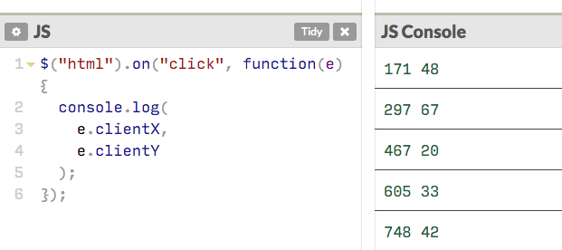 New Feature: A JavaScript Console! - CodePen Blog