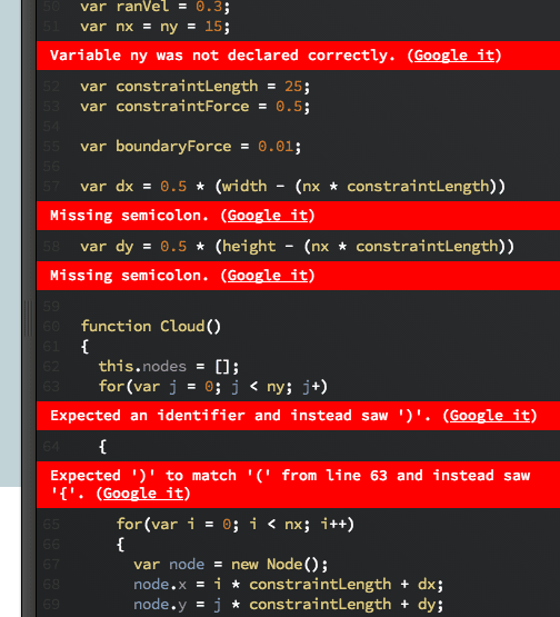 Inline Error Messaging for JS Hint - CodePen Blog