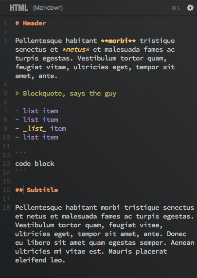 markdown