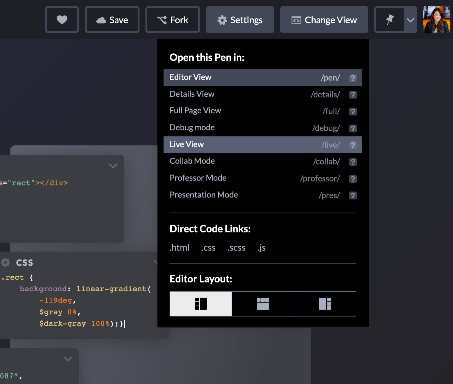 Live View on CodePen