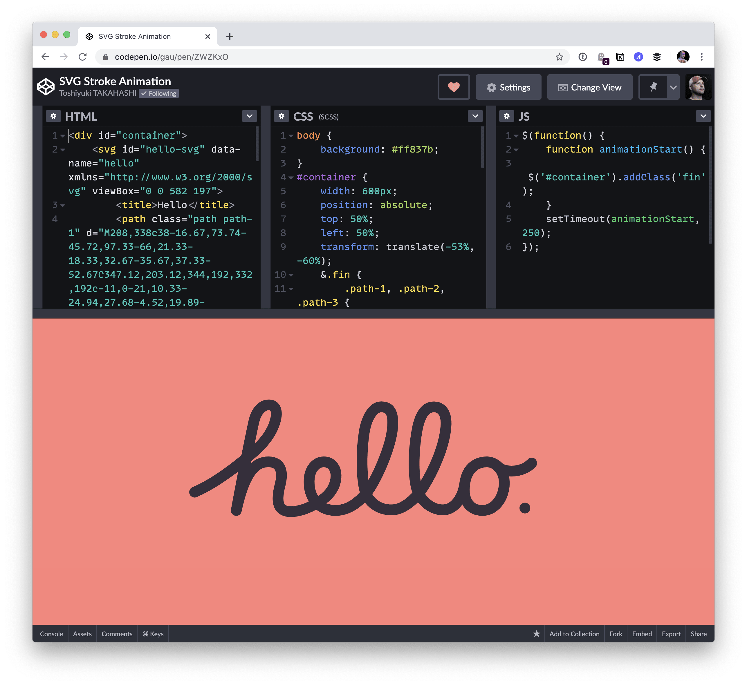 CodePen Feature
