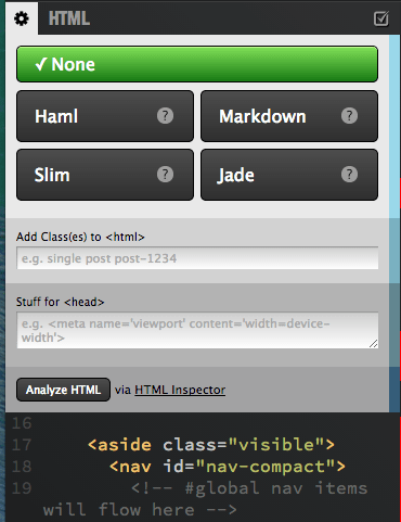 html css js codepen