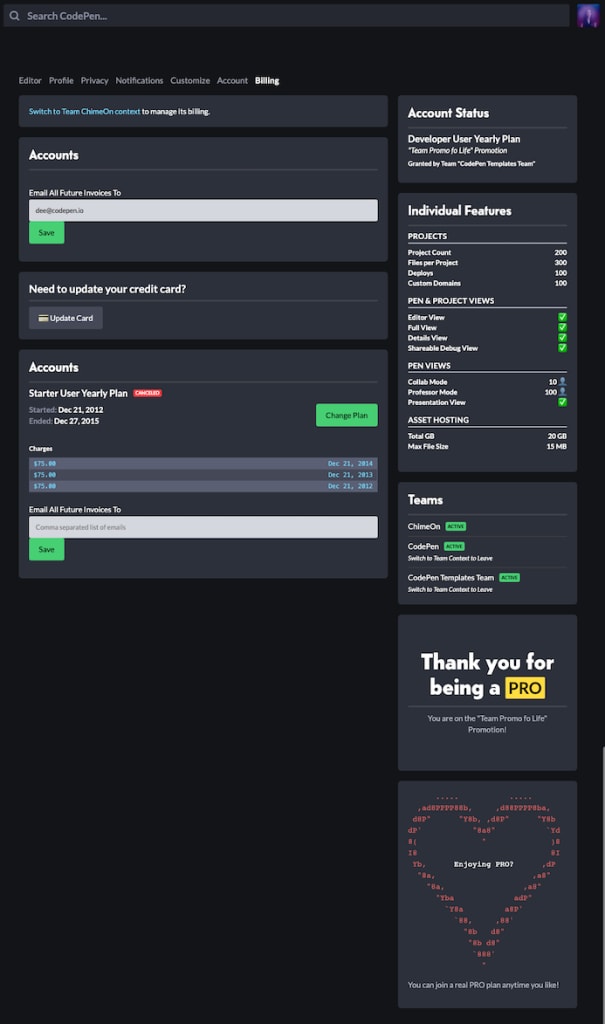 Settings: Redesigned! - CodePen Blog