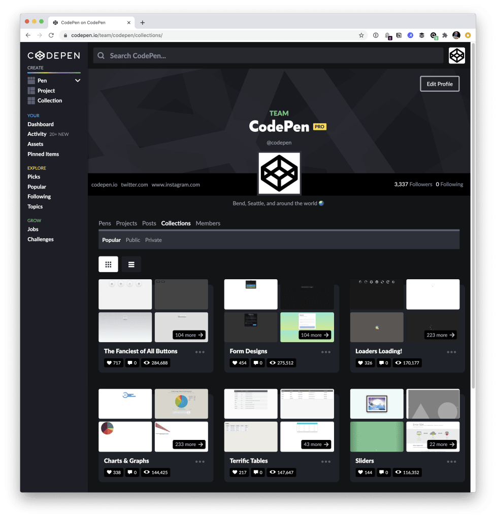Collections - CodePen Blog
