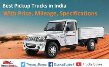 Best Pickup Trucks in India with Price, Mileage, Specifications