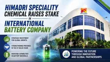 Himadri Speciality Chemical Raises Stake in International Battery Company