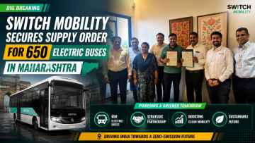Switch Mobility Secures Supply Order for 650 Electric Buses in Maharashtra