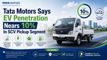 Tata Motors Says EV Penetration Nears 10% In SCV Pickup Segment
