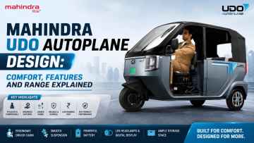 Mahindra UDO Autoplane Design: Comfort, Features And Range Explained