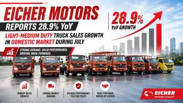 Eicher Motors Reports 28.9% YoY Light-Medium Duty Truck Sales Growth In Domestic Market During July