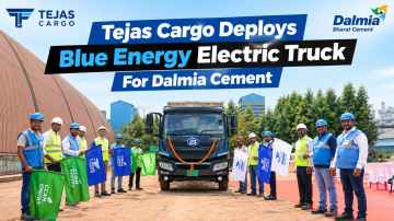 Tejas Cargo Deploys Blue Energy Electric Truck For Dalmia Cement