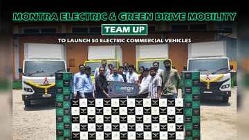 Montra Electric Teams Up with Green Drive Mobility to Roll Out 50 Electric Pickups Across India