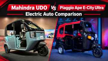 Mahindra UDO vs Piaggio Ape E-City Ultra: Electric Auto Comparison