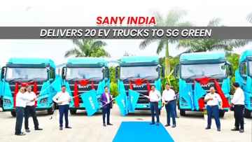 SANY India Delivers 20 EV Trucks to SG Green