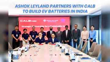 Ashok Leyland Partners with CALB to Build EV Batteries in India