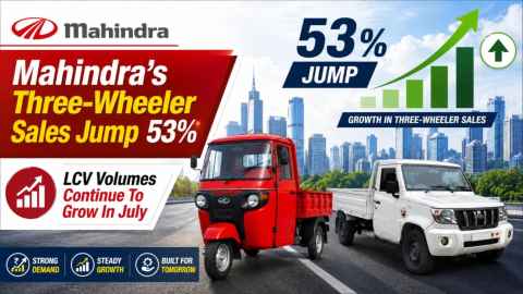 Mahindra's Three-Wheeler Sales Jump 53%, LCV Volumes Continue To Grow In July