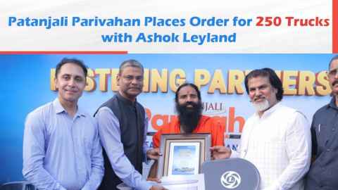 Patanjali Parivahan Places Order for 250 Trucks with Ashok Leyland