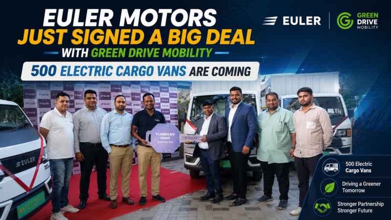 Euler Motors Just Signed a Big Deal With Green Drive Mobility — 500 Electric Cargo Vans Are Coming