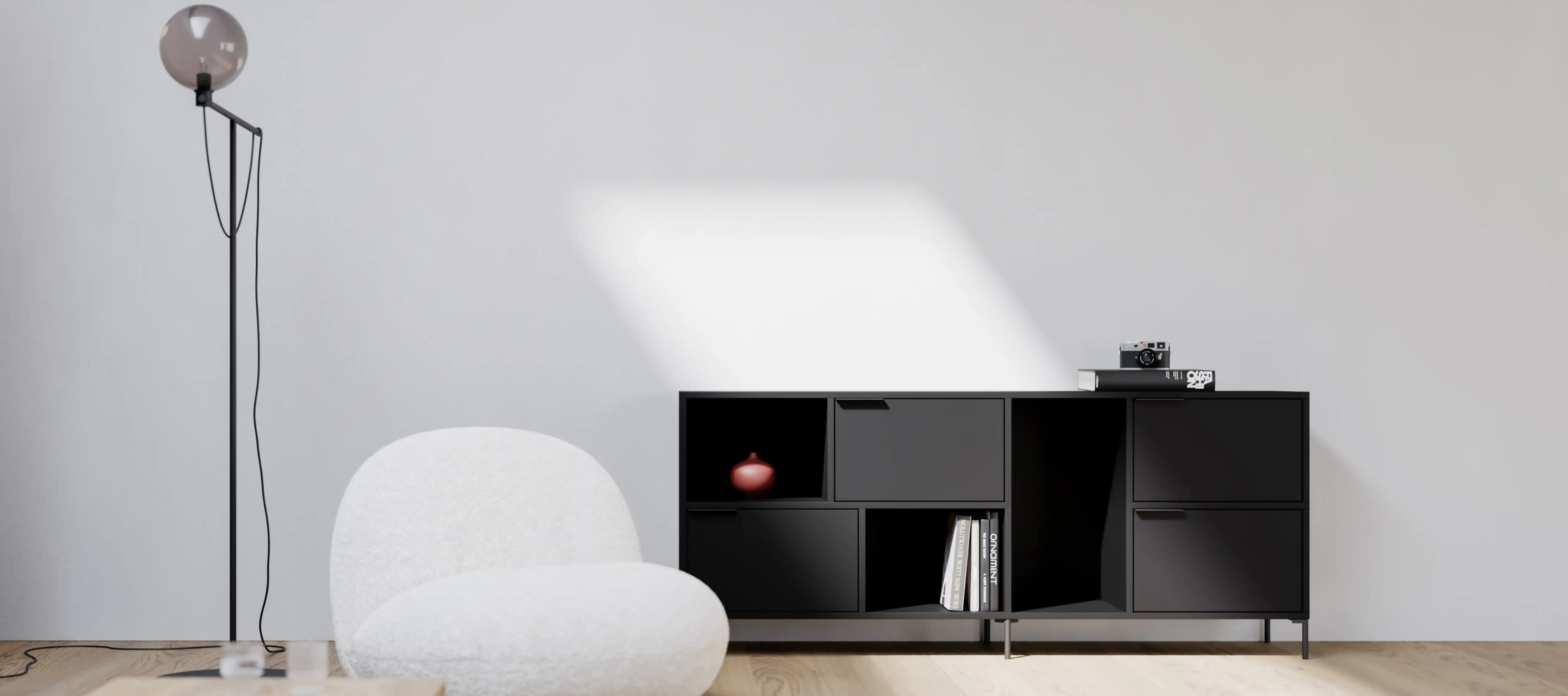 t02/matte-black Dressoir