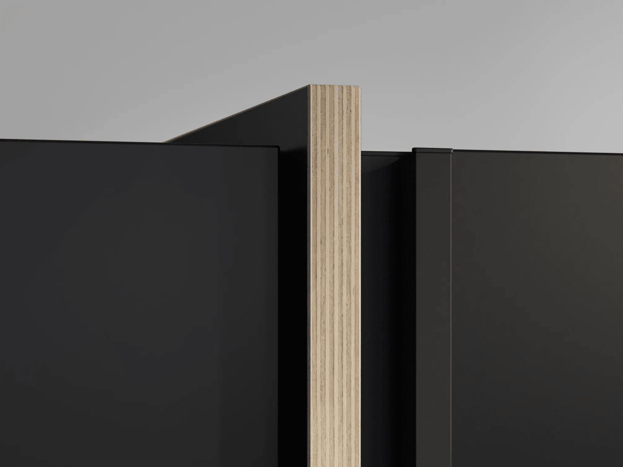 Bookcase in Black with External Drawers 8