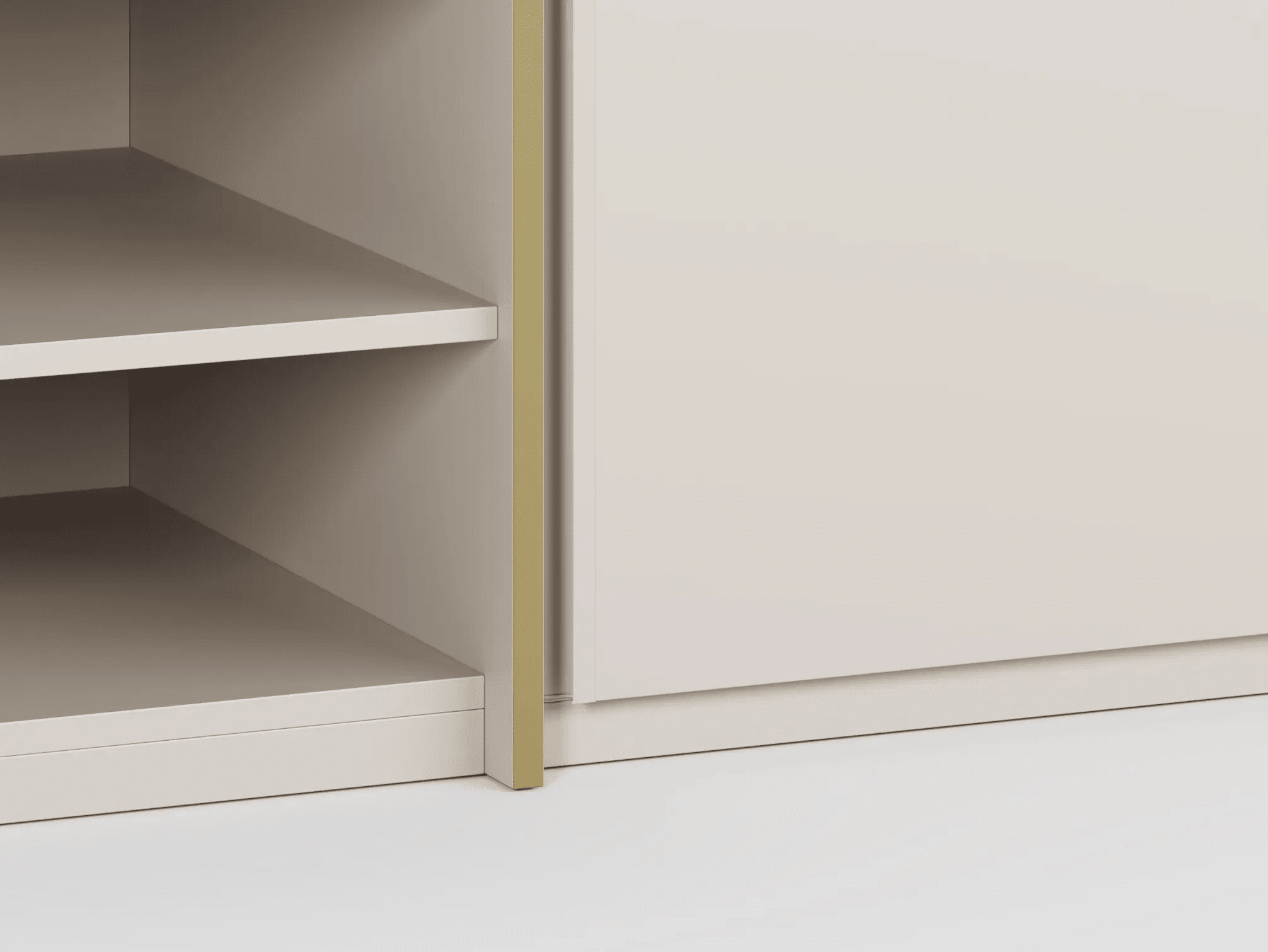 Bookcase in Sand and Yellow with External Drawers 4