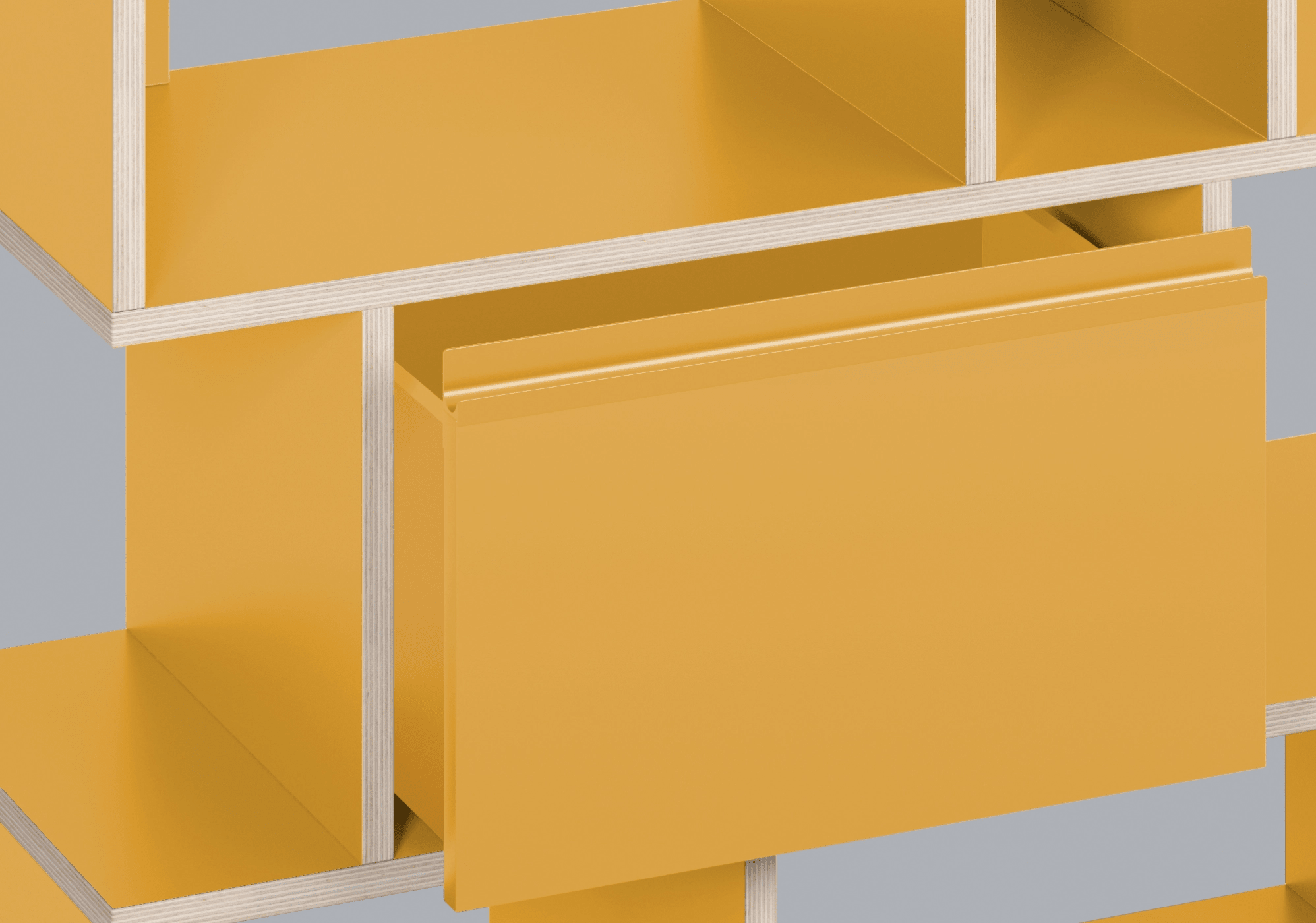 Bookcase in Yellow 8