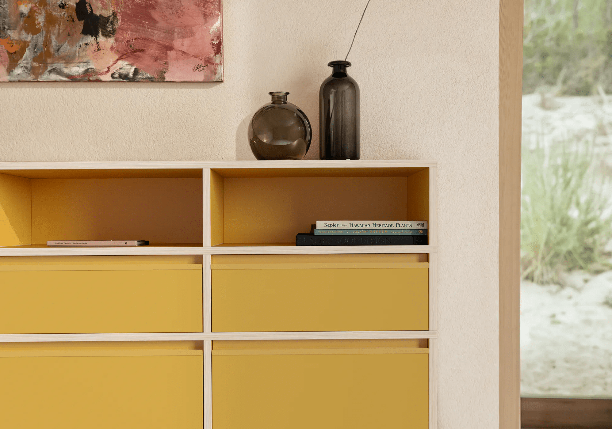 Chest Of Drawers in Yellow with Plinth 2