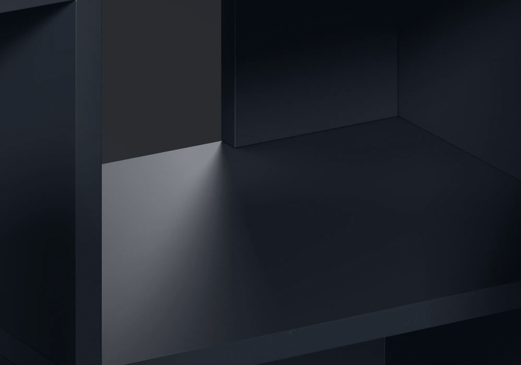 Kleine Mitternachtsblau 2-schubladen Kommode mit Türen, Ruckwanden und Beine - 93x43x40cm 6