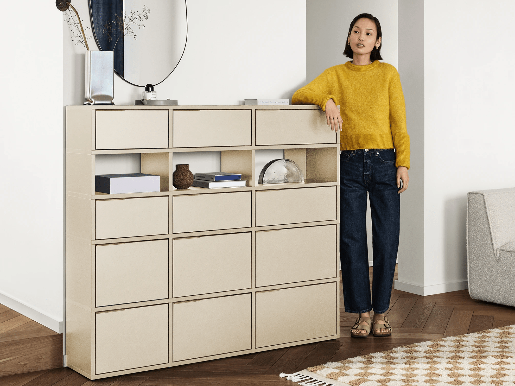 Chest Of Drawers in Beige 1