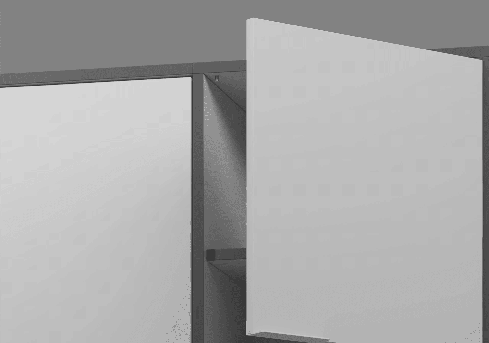 Chest Of Drawers in Grey with Backpanels 8