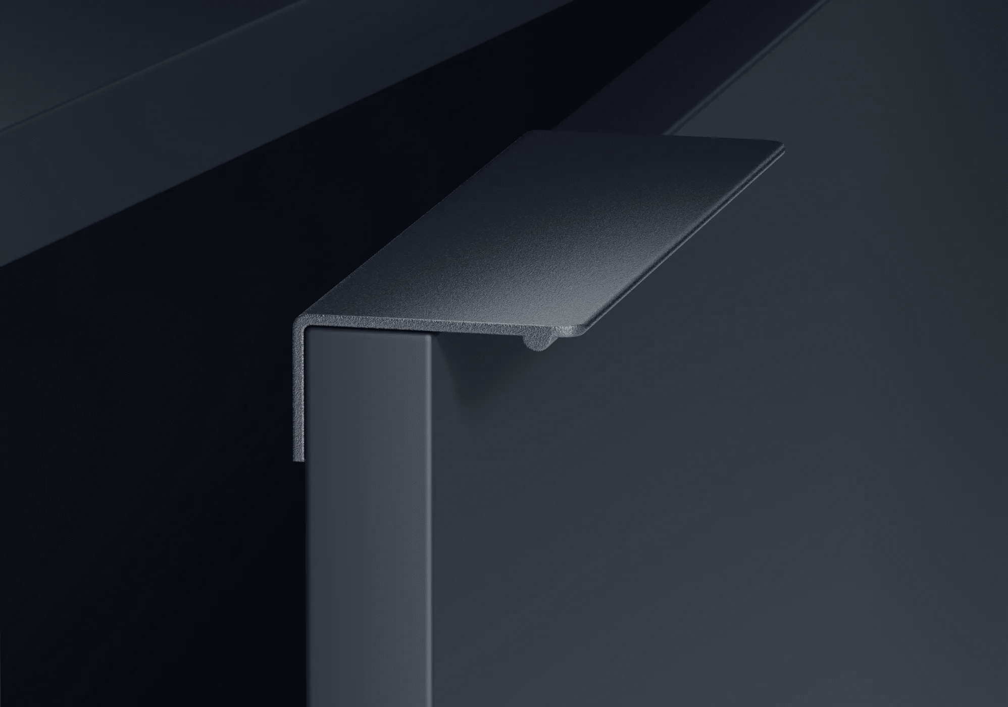 Grande 10-tiroirs Commode en Bleu Nuit avec Portes - 286x93x40cm 5