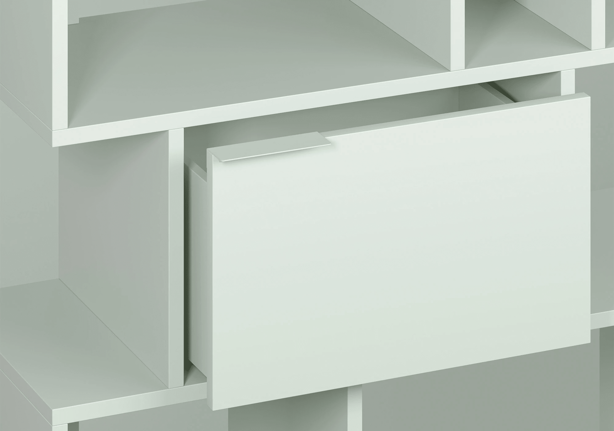 Wąska Głęboka szałwiowa komoda z szufladami z 12 szufladami z panelami tylnymi - 82x123x40cm 7
