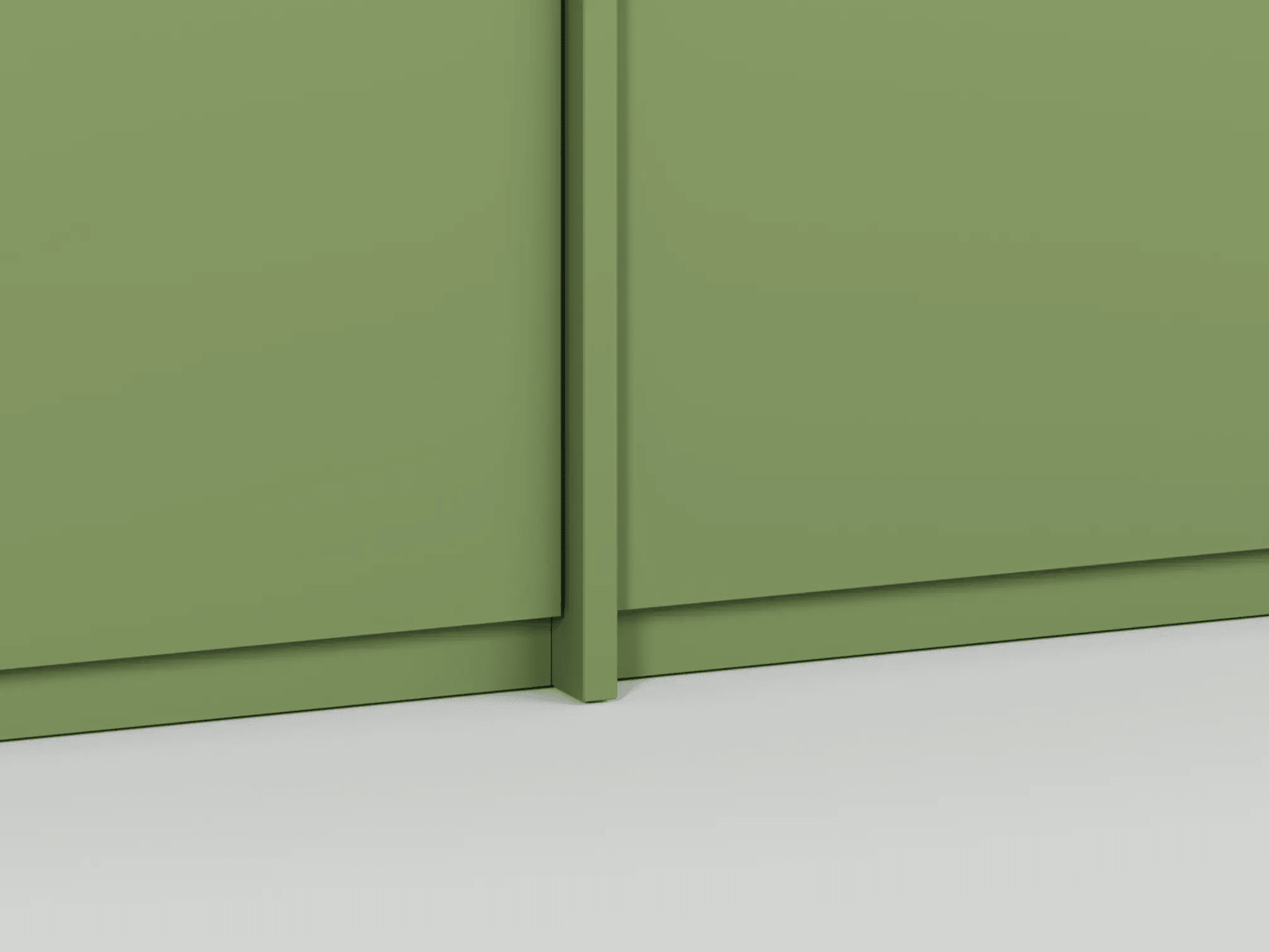 Chest Of Drawers in Green with External Drawers 4