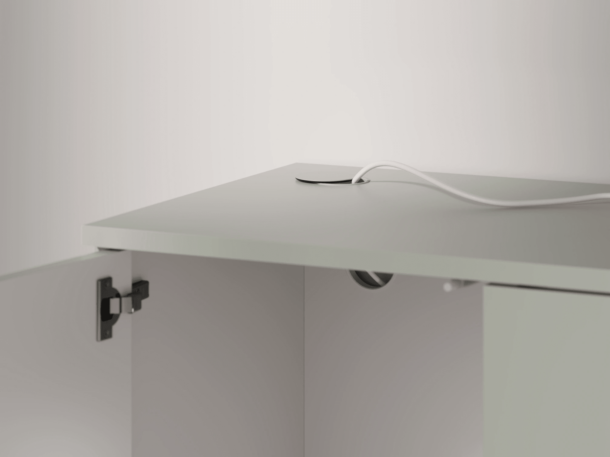 Commode en Vert avec Tiroirs Externes 5