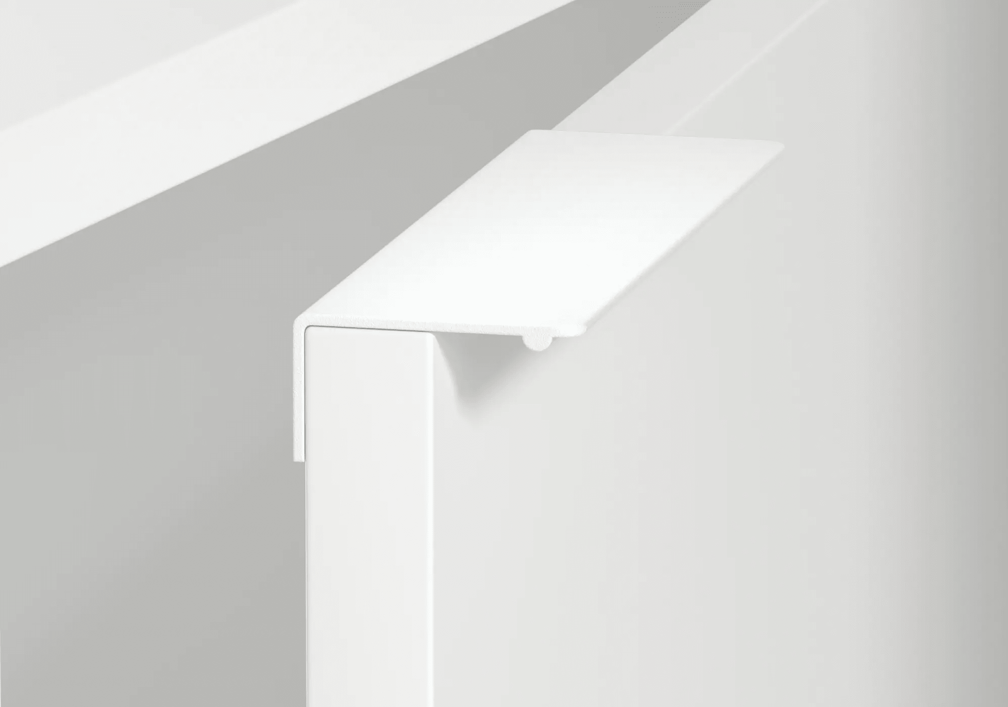 Bureau en Blanc avec Portes et Tiroirs 6